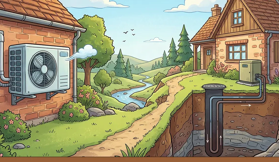 Luftvärmepump vs bergväre